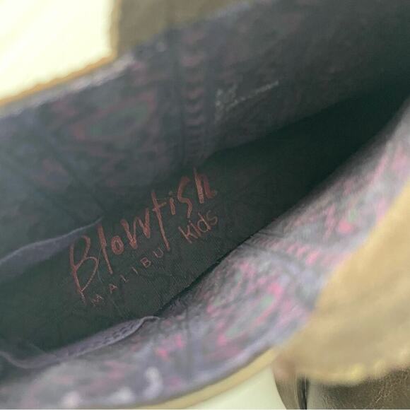 🆕 Blowfish kids short boots booties size 6 brown - Picture 10 of 12